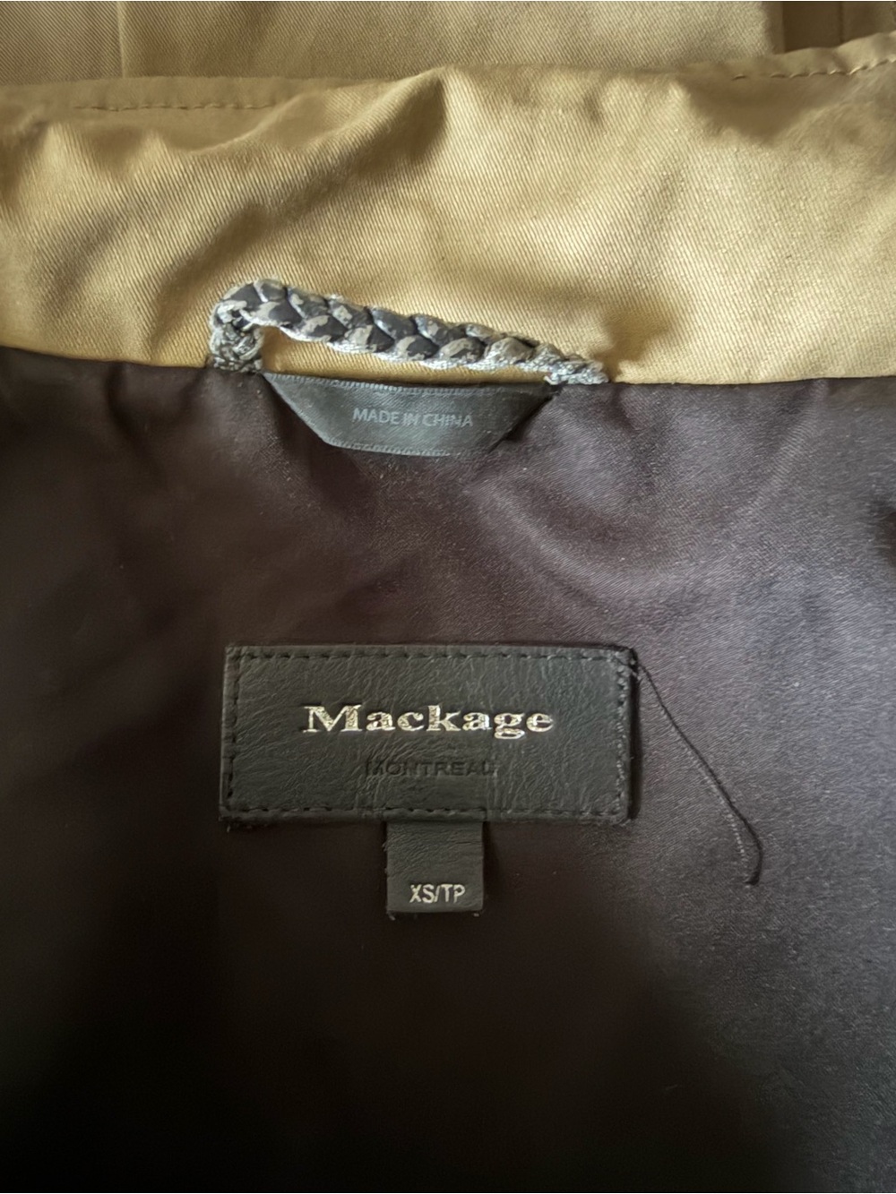Mackage Tan Trench Coat - Picture 14 of 15